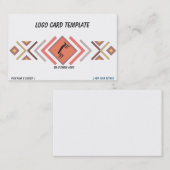 Visitekaartje van het Southwestern Kokopelli-Logo (Voorkant / Achterkant)