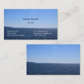 visitekaartje van het strand , zee en lucht (Voorkant / Achterkant)