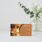 visitekaartje van het sunset Island - reisbureau (Staand voorkant)
