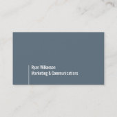 Visitekaartje van het verticale monogram (Achterkant)