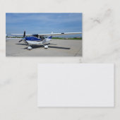 Visitekaartje van het vliegtuig (Voorkant / Achterkant)