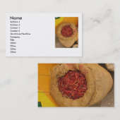 Visitekaartje van hotChilly Peppers (Voorkant / Achterkant)