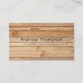 Visitekaartje van hout (Voorkant)