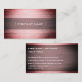 Visitekaartje van industriële aannemer (Voorkant / Achterkant)