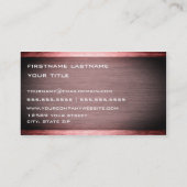 Visitekaartje van industriële aannemer (Achterkant)