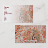 Visitekaartje van Japanse weefsels (Voorkant / Achterkant)