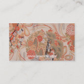 Visitekaartje van Japanse weefsels (Achterkant)