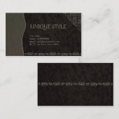 Visitekaartje van juwelenontwerper (Voorkant / Achterkant)