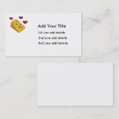 Visitekaartje van kaas en Kisses (Voorkant / Achterkant)