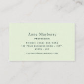 Visitekaartje van kalkoenen (Achterkant)