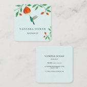 Visitekaartje van kalkoenen (Voorkant / Achterkant)