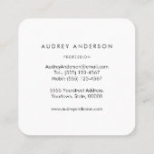 Visitekaartje van kalkoenen (Achterkant)