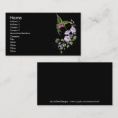 Visitekaartje van kalkoenen (Voorkant / Achterkant)