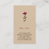 Visitekaartje van kalkoenen (crème) (Achterkant)