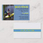 Visitekaartje van kano en kayak (Voorkant / Achterkant)