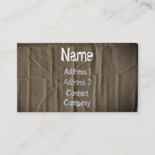 Visitekaartje van karton