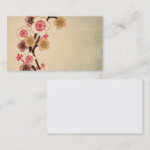 Visitekaartje van  kersenbloesem (Voorkant / Achterkant)