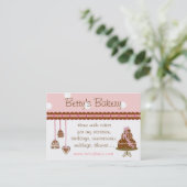 Visitekaartje van koekjes en koekjes (Staand voorkant)