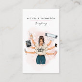 Visitekaartje van koninginnenambachtsman QR-code (Voorkant)