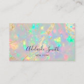 visitekaartje van kristal opal (Voorkant)