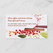 Visitekaartje van kruiden-specerijen (Achterkant)