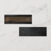 Visitekaartje van leder (Voorkant / Achterkant)