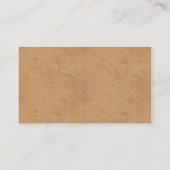 Visitekaartje van leder en Hoefijzer (Achterkant)