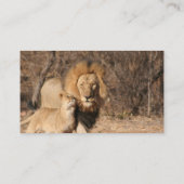 Visitekaartje van leder en lak (Achterkant)