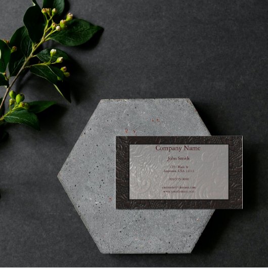 Visitekaartje van leder Paisley