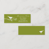 Visitekaartje van levende vogels (Voorkant / Achterkant)