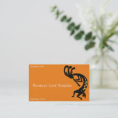 Visitekaartje van Logo Kokopelli in het zuidwesten (Staand voorkant)