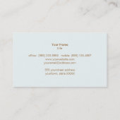 Visitekaartje van Lotus en Om Symbool voor het gen (Achterkant)