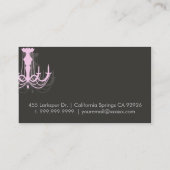 Visitekaartje van luchters (Achterkant)