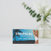 Visitekaartje van luchtpenseel looiend zout (Staand voorkant)