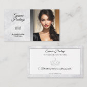 Visitekaartje van marmerijs (Voorkant / Achterkant)