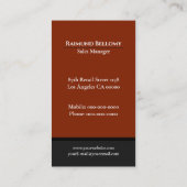 Visitekaartje van mechanische onderdelen (Achterkant)