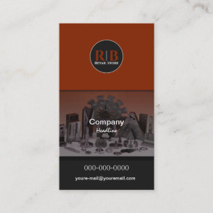 Visitekaartje van mechanische onderdelen