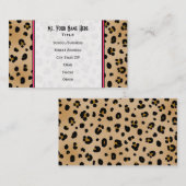 Visitekaartje van Mode van luipaard (Voorkant / Achterkant)