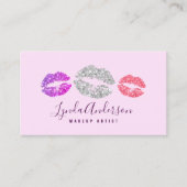 Visitekaartje van moderne glitter make-up (Voorkant)