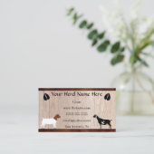 Visitekaartje van nubiene en boergeit (Staand voorkant)