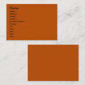 Visitekaartje van pompoen (Voorkant / Achterkant)