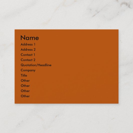 Visitekaartje van pompoen (Voorkant)