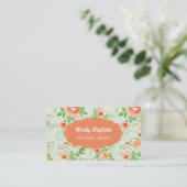 Visitekaartje van prachtige kleurenbloemen (Staand voorkant)