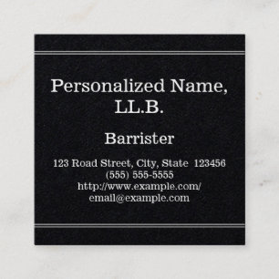 Visitekaartje van professionele barrières