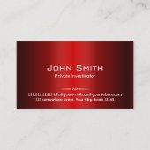 Visitekaartje van rode metalen (Voorkant)