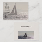Visitekaartje van Sail Boats (Voorkant / Achterkant)