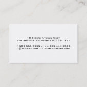 Visitekaartje van sterren en sterren (Achterkant)