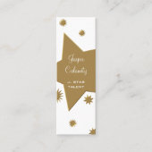 Visitekaartje van sterren en sterren (Voorkant)