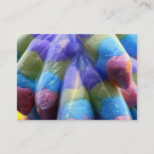 Visitekaartje van suikerkatoenhoudend Snoep