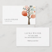 Visitekaartje van therapeut-adviseur (Voorkant / Achterkant)